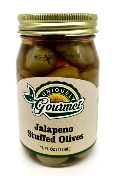 Jalapeno Stuffed Olives - Uniquely Gourmet