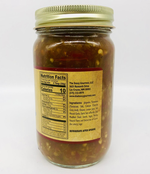 The Bossy Gourmet Hot Jalapeno Salsa