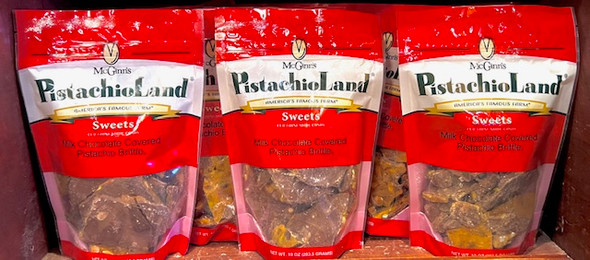 Milk Chocolate Covered Pistachio Brittle 10oz