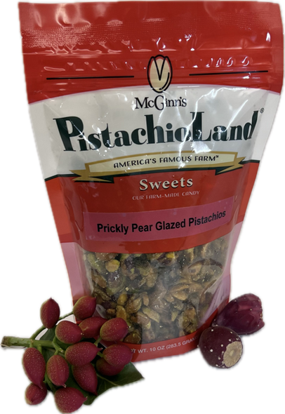 Prickly Pear Glazed Pistachios