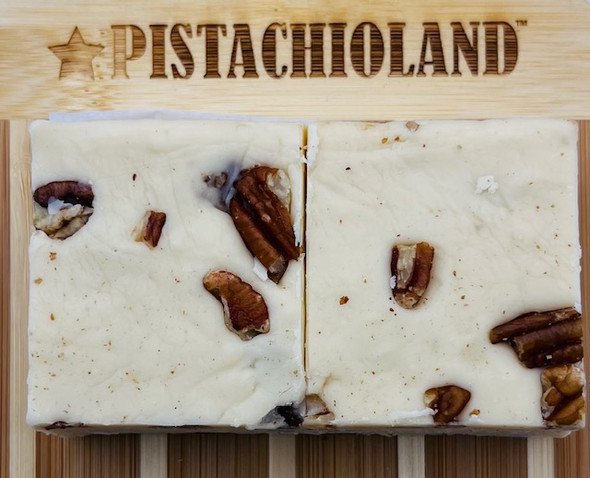 Our fudge is made with real butter, and real salted pecans.