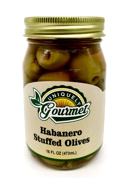 Habanero Stuffed Olives - Uniquely Gourmet