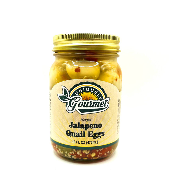 Jalapeno Pickled Quail Eggs - Uniquely Gourmet
