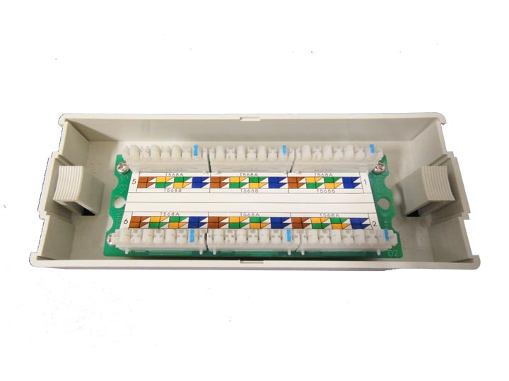 PATCH BOX CAT5E 6-PORT - www.americancableassemblies.com