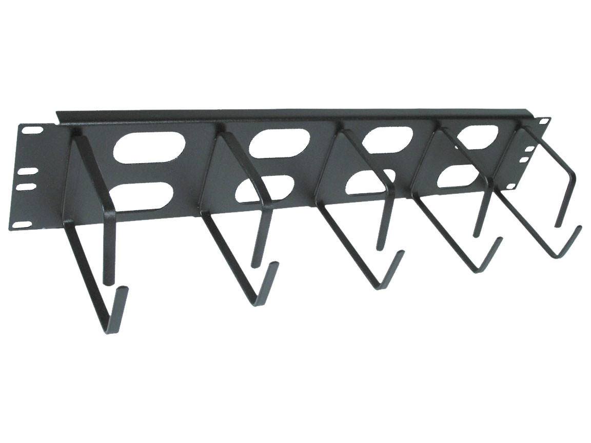 5-RING RACK MOUNTED WIRE MANAGER, 1RU - www.americancableassemblies.com