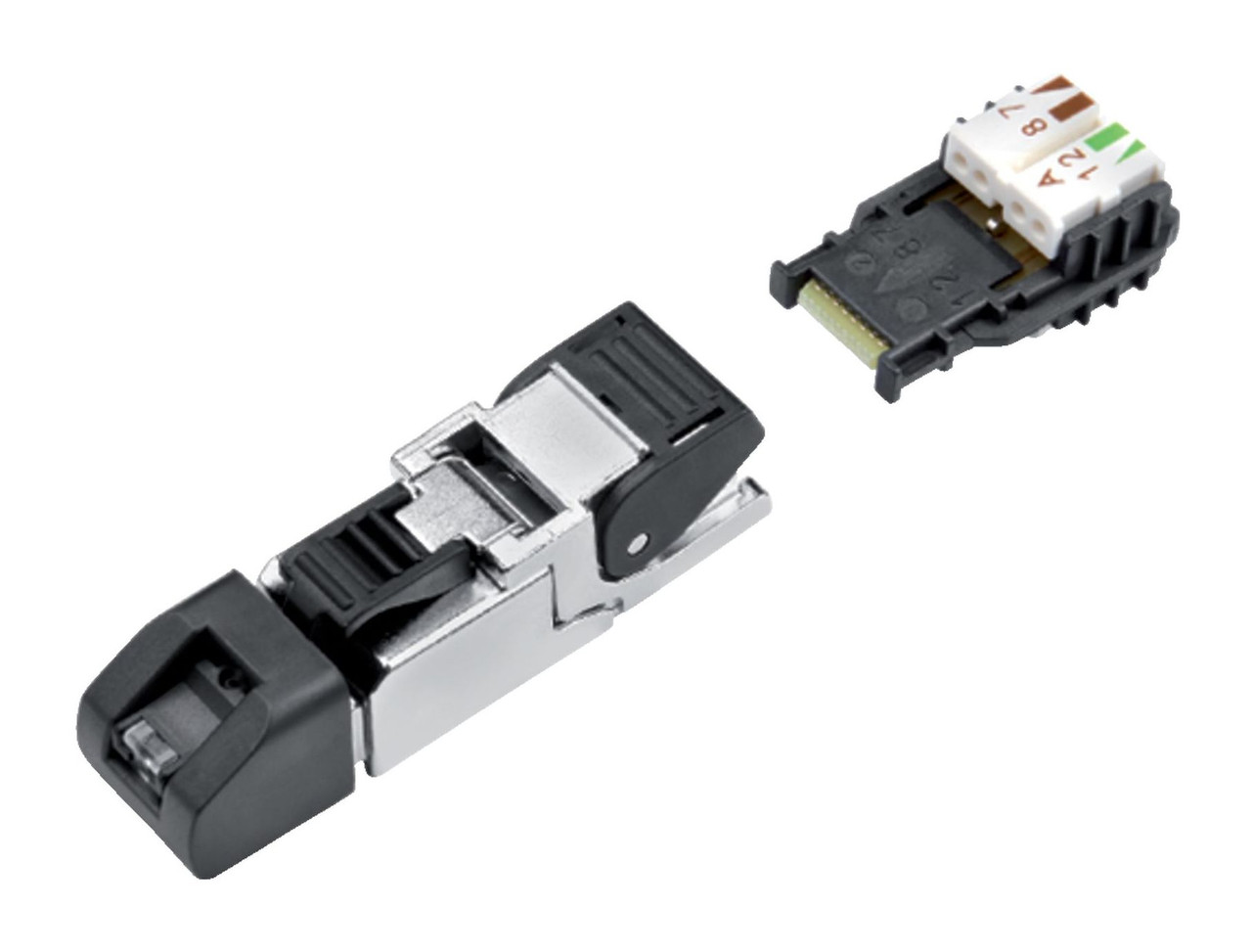 Binder 99-9647-810-04 RJ45 RJ45 connector, Contacts: 4, 5.0-9.0 mm