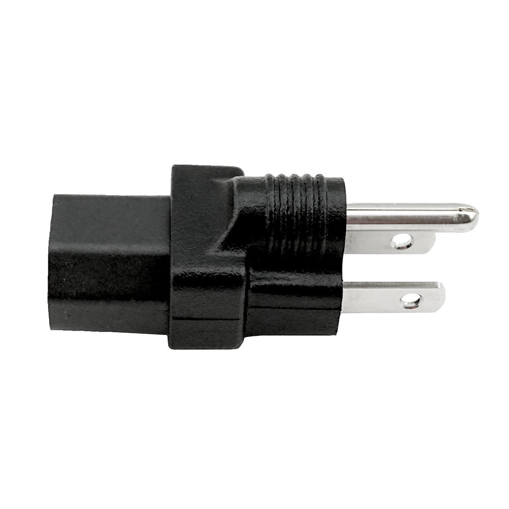 IEC C13 to NEMA 5-15P Plug Adapter - www.americancableassemblies.com
