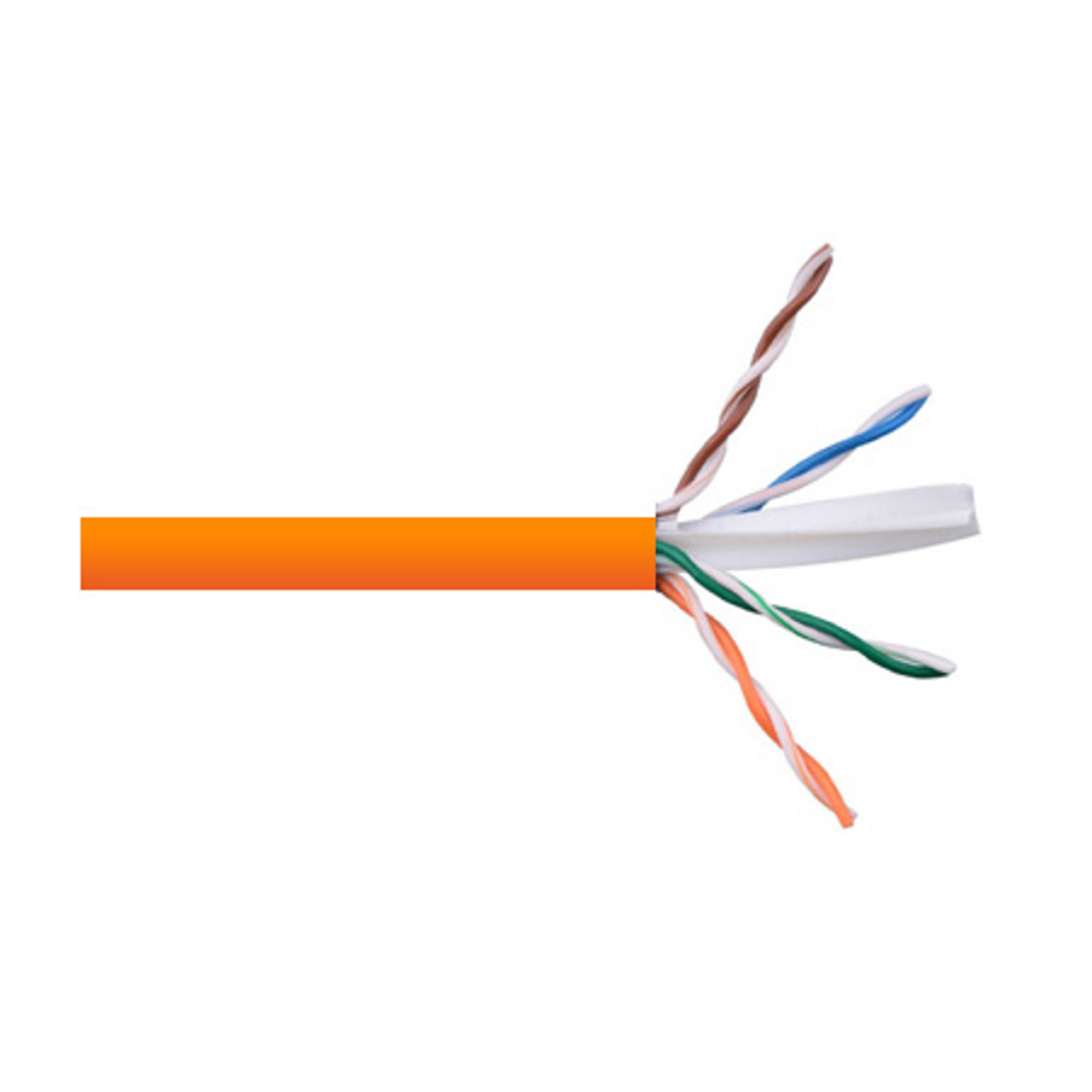 Remee 6RF234UTPM3Z 23 AWG 4 Pair Unshielded Twisted Pairs (UTP) Solid Bare  Copper CMR Cat6 Non-Plenum Network Cable - 1000' Reel in Box - Orange -  www.