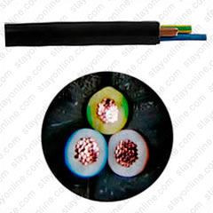 Bulk Cable Black Jacketed Harmonized Cord H05VV-F3G1.5 x 3 Conductor ...