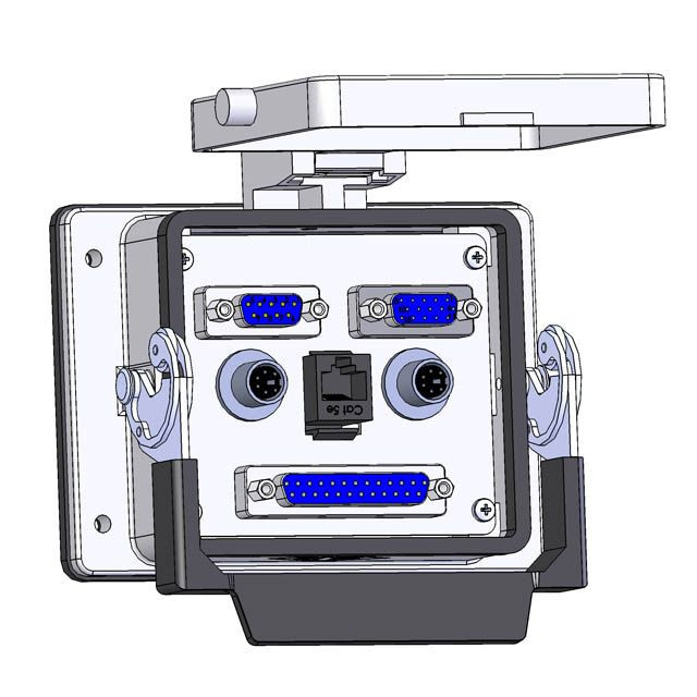 Mencom DB09-DDB15-DB25-6M2-RJ45-32 Panel Interface Connector with, DB9 ...