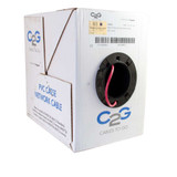 500ft CAT5E SOLID PVC CMR CABLE RED - 56008