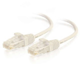VS 1FT WHT BOOTED C6 28AWG CM - 576-RD25-001