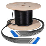 LC UPC to LC UPC Reel, 100 ft. or longer (beige connectors)