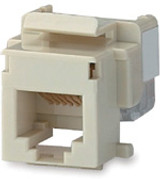 VG MT-Series Keystone Jacks, USOC, L.Ivory - KJ126MT-C3U {Qty. 20, $2.96/ea.}