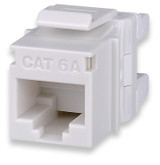 Cat 6A MT-Series Unscreened Keystone Jack, White 25-PK - KJ458MT25-C6AC-WH {Qty. 20, $212.24/ea.}