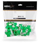 Cat 6 MT-Series Unscreened Keystone Jack, Green, 25-PK - KJ458MT25-C6C-GN {Qty. 2, $140.94/ea.}