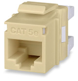 Cat 5e MT-Series Unscreened Keystone Jack, Dark Ivory - KJ458MT-C5E-DI {Qty. 20, $3.71/ea.}