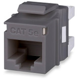 Cat 5e MT-Series Unscreened Keystone Jack, Gray - KJ458MT-C5E-GY {Qty. 20, $3.71/ea.}