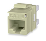 Cat 6 MT-Series Unscreened Keystone Jack, Dark Ivory - KJ458MT-C6C-DI {Qty. 20, $6.12/ea.}