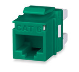 Cat 6 MT-Series Unscreened Keystone Jack, Green - KJ458MT-C6C-GN {Qty. 20, $6.12/ea.}