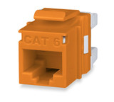 Cat 6 MT-Series Unscreened Keystone Jack, Orange - KJ458MT-C6C-OR {Qty. 20, $6.12/ea.}