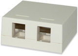 2-Port Surface Mount Box Dark Ivory - SMKL-2-DI {Qty. 10, $2.63/ea.}