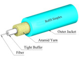 TLC Simplex Cable 2mm Multimode 50/125um (OM4) ClearCurve Plenum Aqua - M50SX01C4NPA20 {Qty. 25, $0.45/ea.}