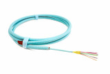 TLC Distribution Cable with Aluminum Interlocking Armor 12 Fiber ClearCurve Multimode 50/125um OM3 Plenum Aqua - M50DI12CGNPA58AIA2 {Qty. 25, $5.50/ea.}