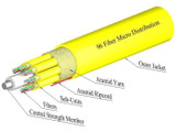 TLC Micro-Distribution Cable 96 Fiber Singlemode 9/125um SMF28 Ultra Plenum Yellow - S09MD96CZNPY20Y {Qty. 25, $6.00/ea.}