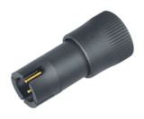 Binder 09-9767-70-04 Snap-In IP40 Male cable connector, Contacts: 4, 3.0-4.0 mm, unshielded, solder, IP40 | American Cable Assemblies