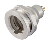 Binder 09-4912-00-04 Push-Pull Female panel mount connector, Contacts: 4, shieldable, solder, IP67 | American Cable Assemblies