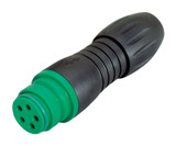 Binder 99-9134-72-12 Snap-In IP67 Female cable connector, Contacts: 12, 6.0-8.0 mm, unshielded, solder, IP67, VDE | American Cable Assemblies