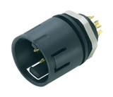 Binder 99-9127-00-08 Snap-In IP67 Male panel mount connector, Contacts: 8, unshielded, solder, IP67, VDE | American Cable Assemblies