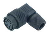 Binder 99-0606-72-03 Bayonet Female angled connector, Contacts: 3, 6.0-8.0 mm, unshielded, solder, IP40 | American Cable Assemblies