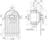 Binder 09-0174-65-08 M16 IP67 Female panel mount connector, Contacts: 8 (08-a), unshielded, THT, IP68, front fastened