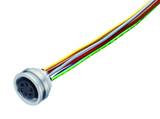 Binder 09-0128-702-07 M16 IP67 Female panel mount connector, Contacts: 7 (07-a), unshielded, single wires, IP67, UL | American Cable Assemblies