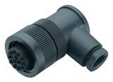 Binder 99-0718-72-13 RD30 Female angled connector, Contacts: 12+PE, 12.0-14.0 mm, unshielded, solder, IP65 | American Cable Assemblies