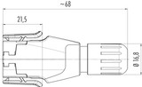 Binder 99-1721-000-12 ELC Male cable connector, Contacts: 12, 6.0-8.0 mm, unshielded, solder, IP54