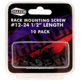 Shaxon SH-SHX-1224X12RMS-10B 10 Pk. Rack Mounting Screws 12-24 X 1/2″| American Cable Assemblies