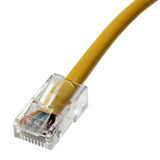 Shaxon SH-UL724-8XXYL CAT 6 Patch Cable, UTP Stranded, Non-Booted, Yellow| American Cable Assemblies