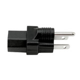 IEC C13 to NEMA 5-15P Plug Adapter