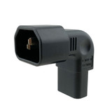 Up Angle IEC C13 to IEC C14 Plug Adapter