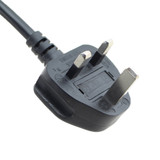 BS1363 to C15 Power Cord - 8.2 ft