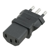 IEC C13 to Italy CEI 23-50 Plug Adapter