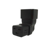 Up Angle IEC C19 to IEC C20 Plug Adapter