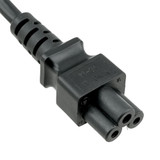 USA NEMA 5-15P to C5 Round Wire Power Cord - 6 ft