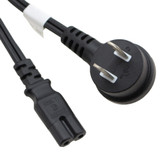 Angled USA NEMA 1-15P to C7 Power Cord - 6 ft