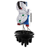 HellermannTyton FDNIRAXXAXX Electrical Enclosures FDN IR 16P A-Length, No Trays, PP, Black, 1/pkg | American Cable Assemblies