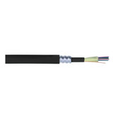 Remee REMEX332412IBIALR-T-3281 24 Fiber Tight-Buffered Multimode OM3 OFCP Plenum Distribution - Aluminum Armored Fiber Optic Cable - 3281' Spool - Black | American Cable Assemblie