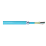 Remee REMEX330612VAIALR-1750 6 Fiber Tight-Buffered Multimode OM4 OFCP Plenum Distribution - Aluminum Armored Fiber Optic Cable - 1750' Spool - Aqua | American Cable Assemblie